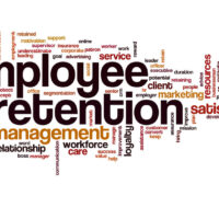 Employee retention word cloud concept